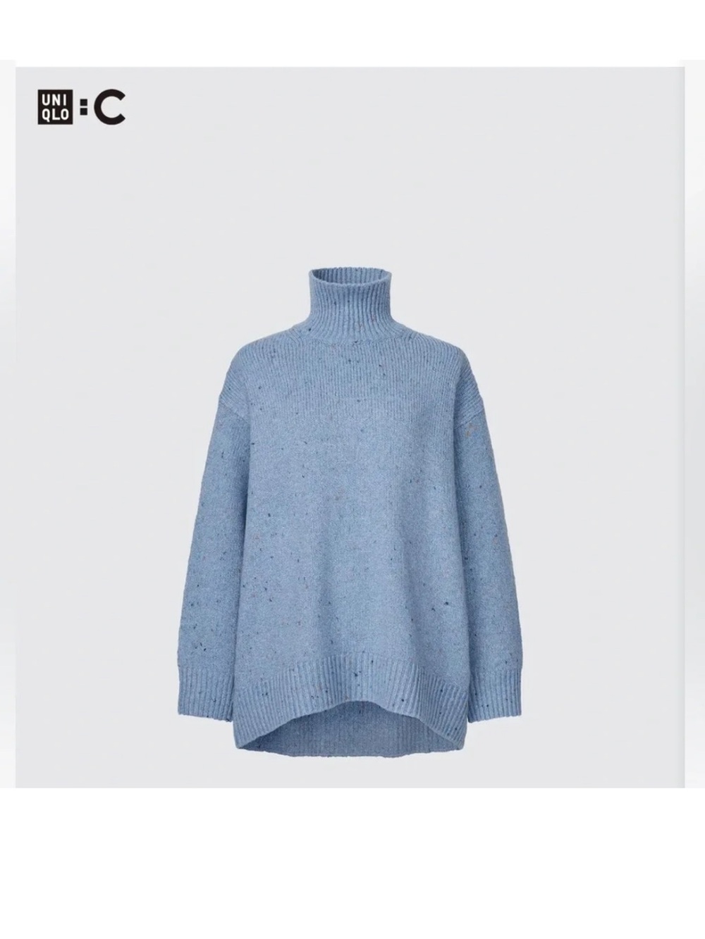 Uniqlo: C Oversized Speckled Turtleneck Sweater